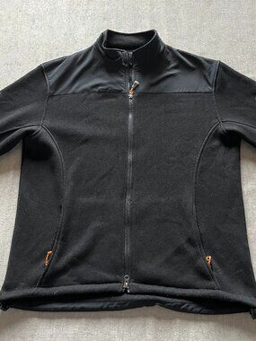 Peter Millar Full Zip Sweater Men L Navy Dark Gray Merino Wool Blend Long Sleeve